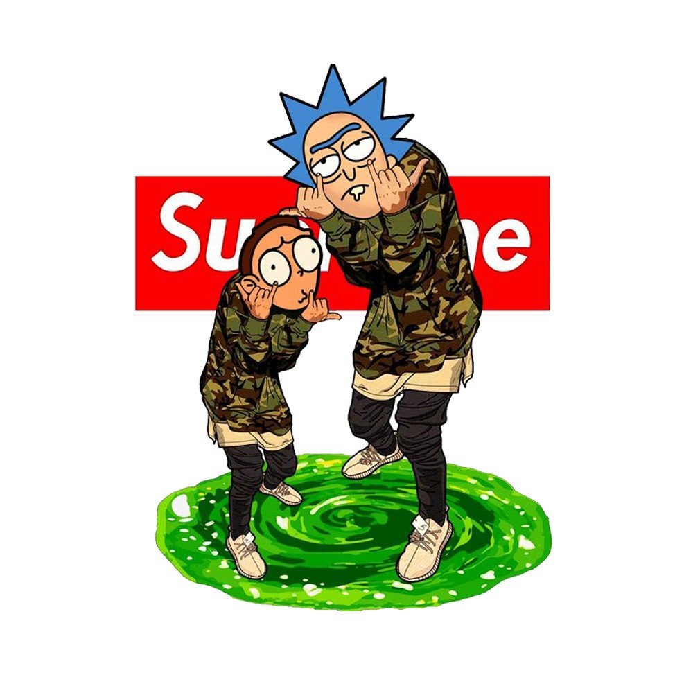 Moletom rick and morty 2024 supreme