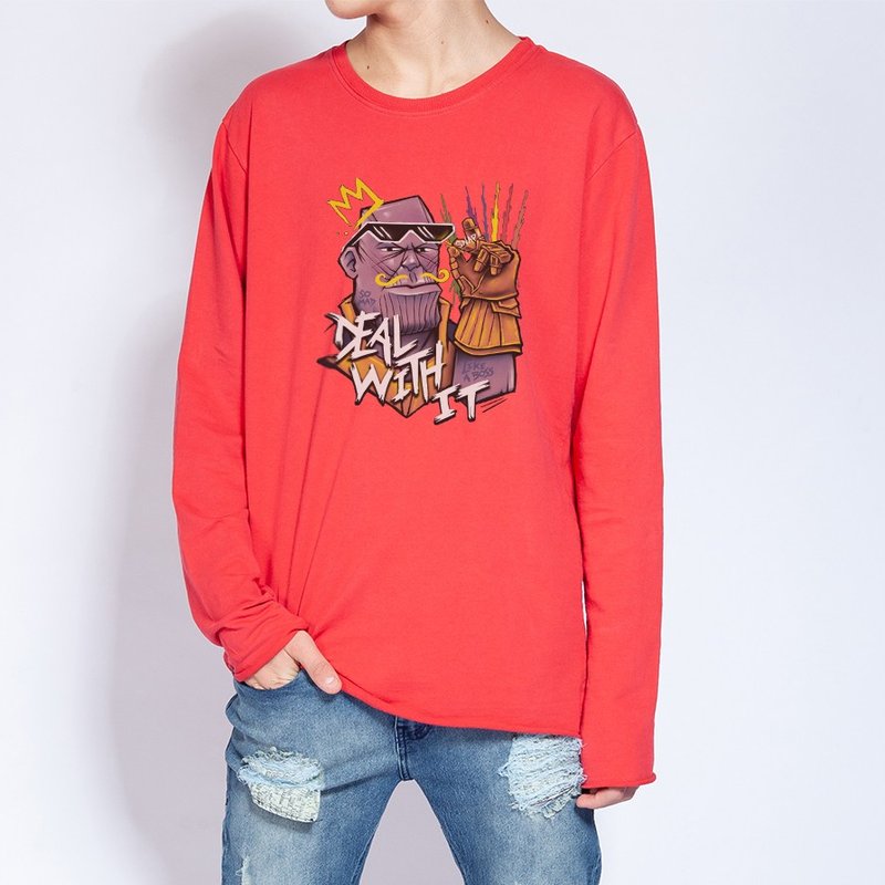 Moletom Light Deal With It - Vermelho Moletom Light Deal With It - Vermelho