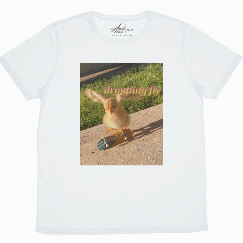 Camiseta Dropping Fly - Branco Camiseta Dropping Fly - Branco