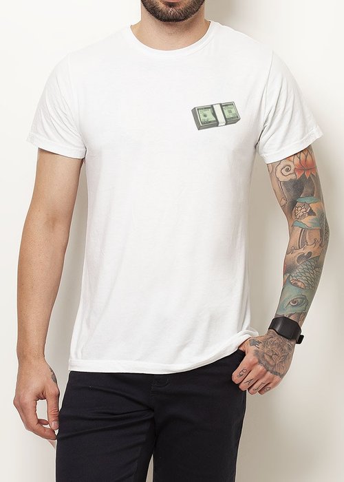 T-SHIRT PRIME Camiseta Raw Builder - Everyday Hustle - Branca