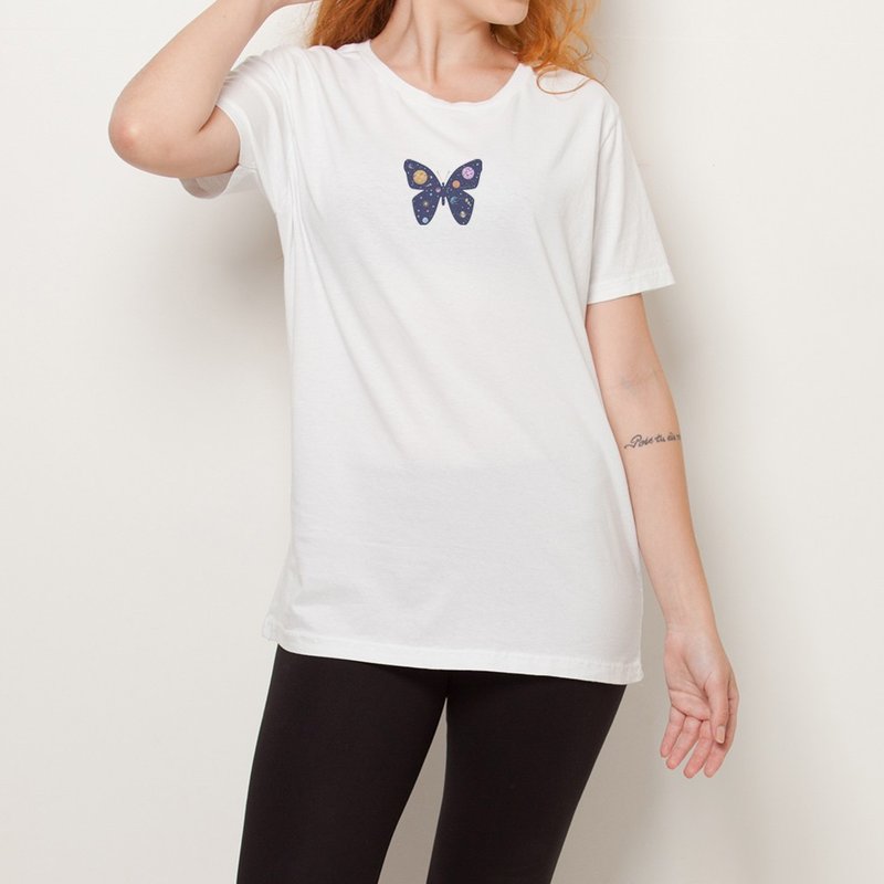 Camiseta Butterfly Galaxy - Branca Camiseta Butterfly Galaxy - Branca