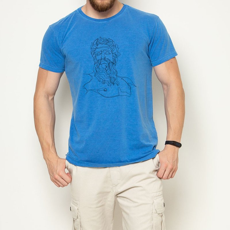Camiseta Lines Zeus - Azul Camiseta Lines Zeus - Azul