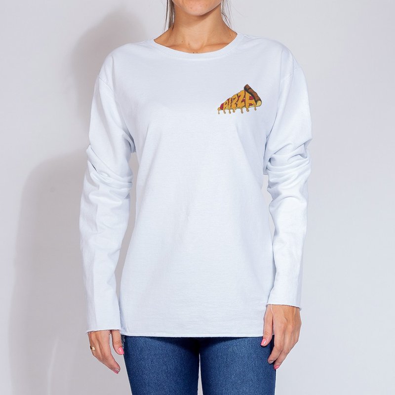 Moletom Pizza Logo - Branco Moletom Pizza Logo - Branco
