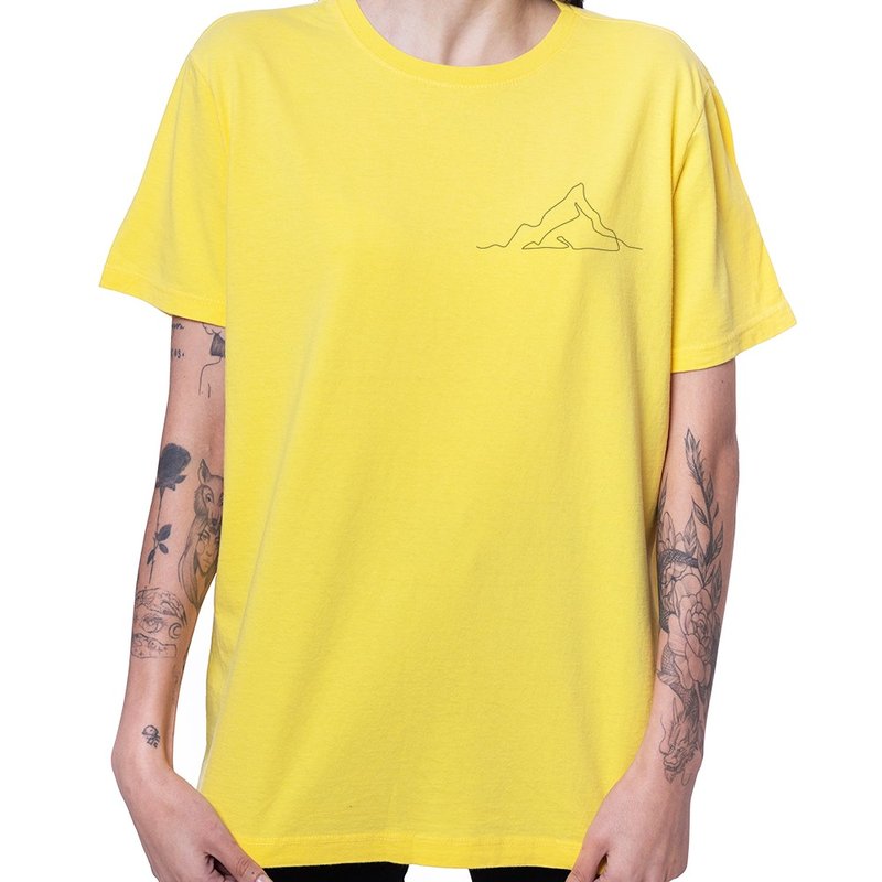 Camiseta Mountain - Amarela Camiseta Mountain - Amarela