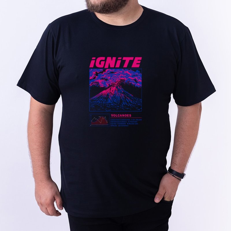 Camiseta Ignite - Plus Size Preta Camiseta Ignite - Plus Size Preta