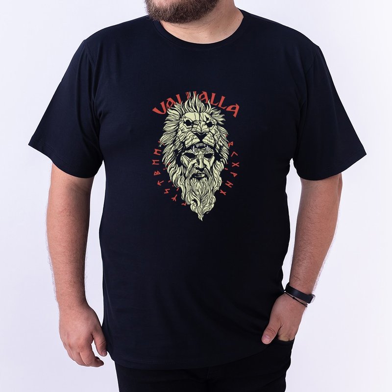 Camiseta Viking Valhalla - Plus Size Preta Camiseta Viking Valhalla - Plus Size Preta