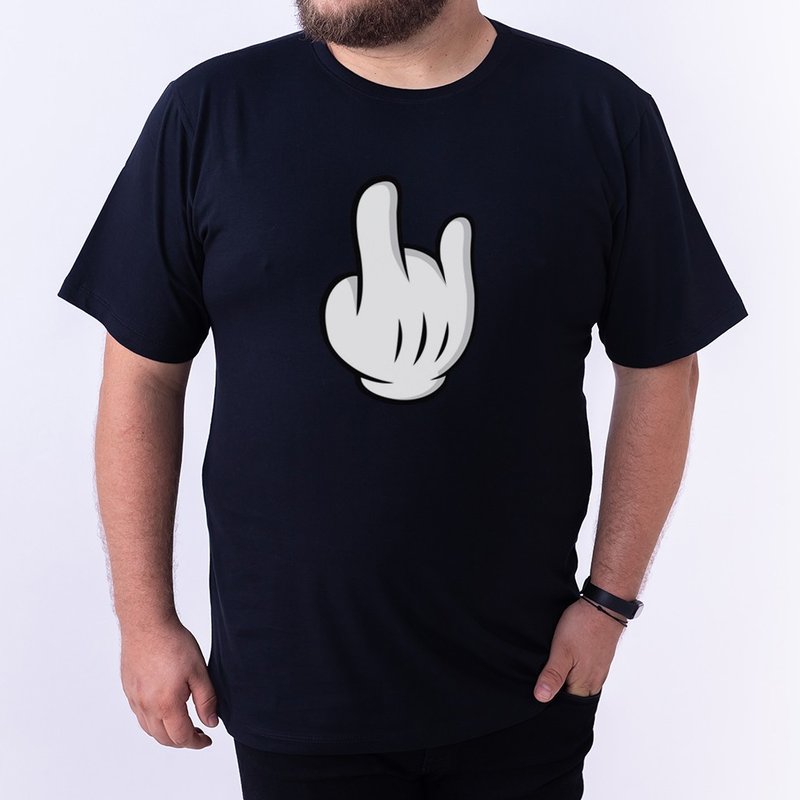 Camiseta Rock Simbol - Plus Size Preta Camiseta Rock Simbol - Plus Size Preta
