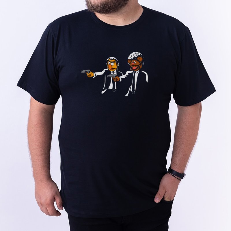 Camiseta Pulp Muppets - Plus Size Preta Camiseta Pulp Muppets - Plus Size Preta