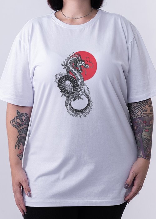 Camiseta Dragon - Branca - MR Lupas