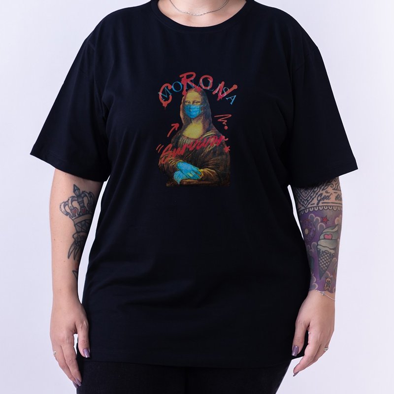 Camiseta Corona Survivor - Plus Size Preta Camiseta Corona Survivor - Plus Size Preta