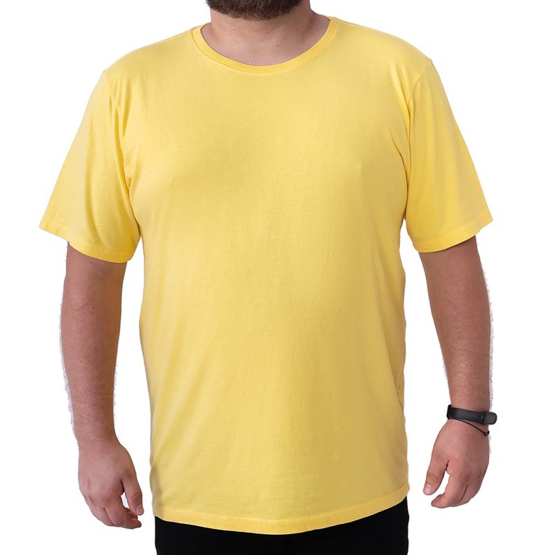 Camiseta Básica - Plus Size Amarela Camiseta Básica - Plus Size Amarela