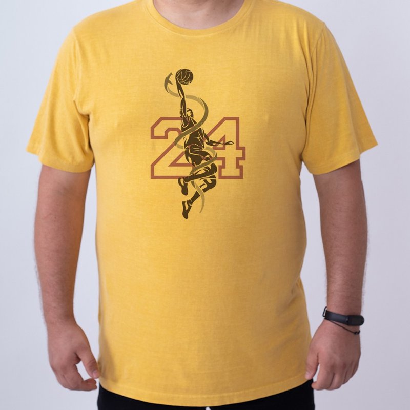 Camiseta 24 Kobe - Mostarda Plus Size Camiseta 24 Kobe - Mostarda Plus Size