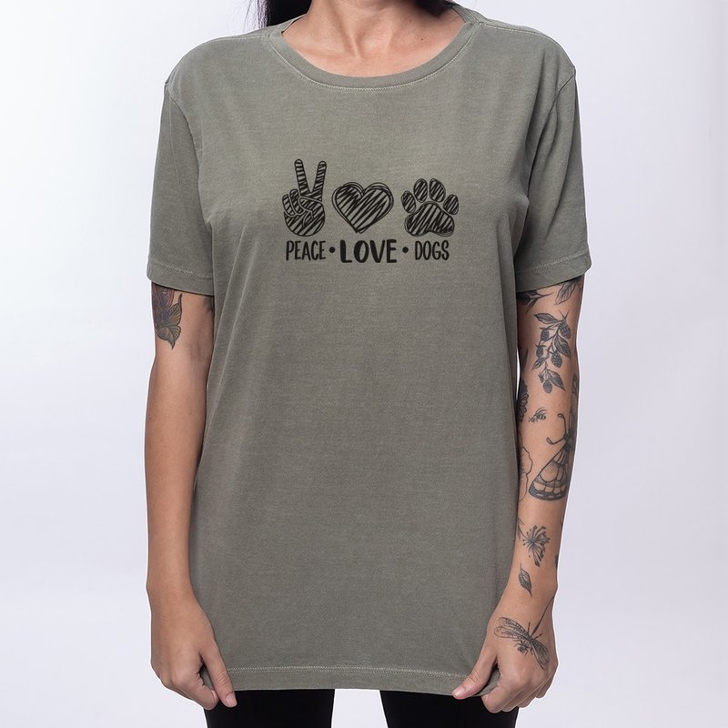 Camiseta Love Pets - Verde Musgo Camiseta Love Pets - Verde Musgo