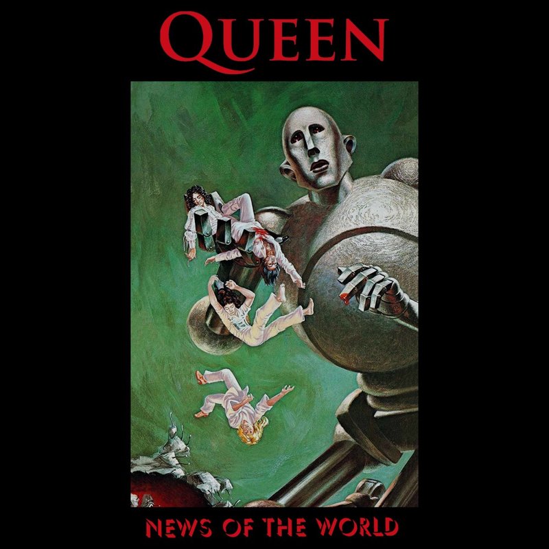 Camiseta Queen News of the World - Preta Plus Size