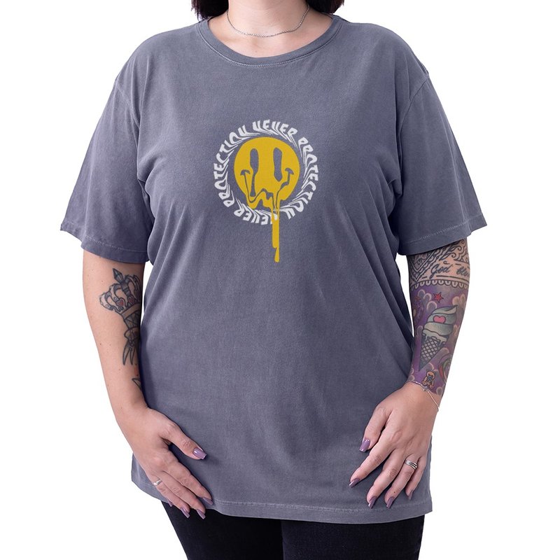 Camiseta Never Protection - Preta Plus Size Camiseta Never Protection - Preta Plus Size