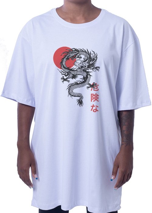 Camiseta Dragon - Branca - MR Lupas