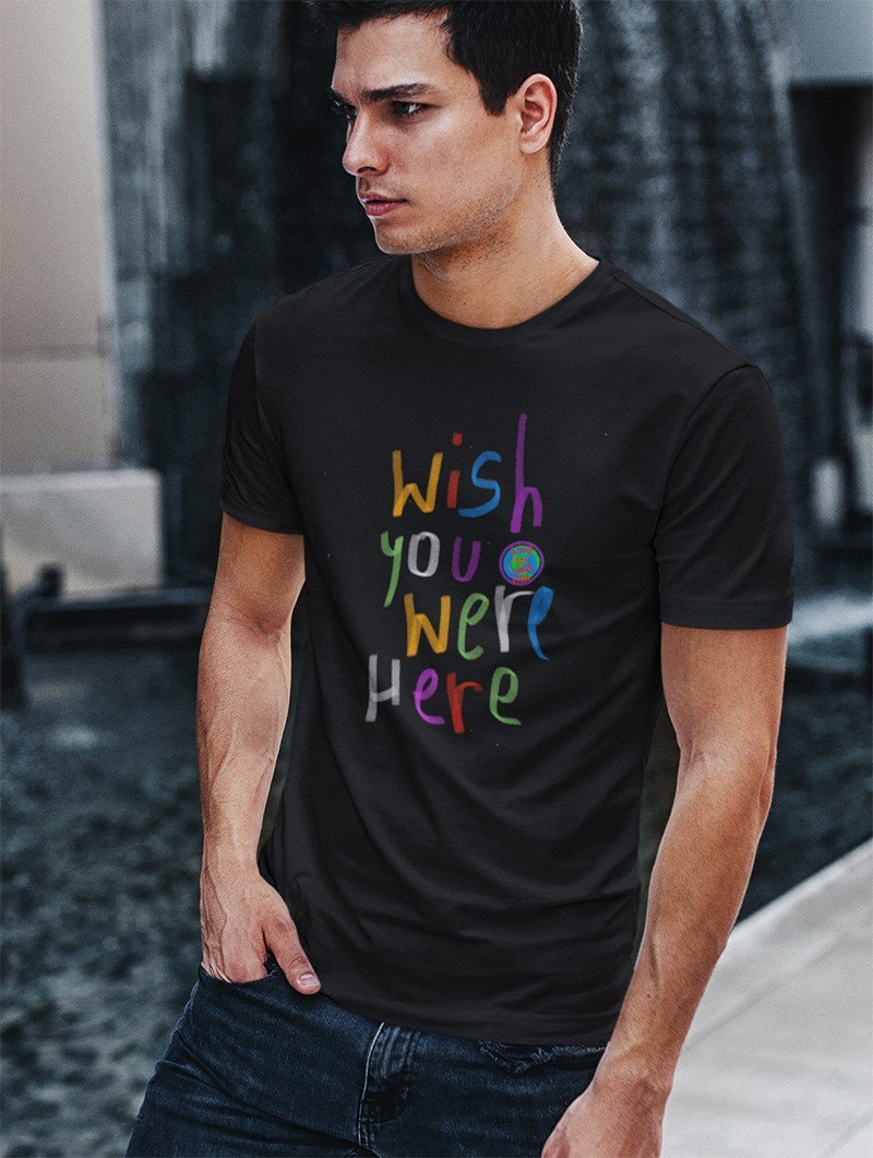 Camiseta Wish You Were Here Preta